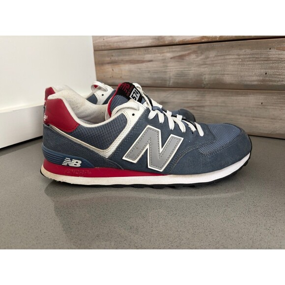 New Balance574 Series Low-Top Blue Red Black Grey White 9 - Picture 7 of 12